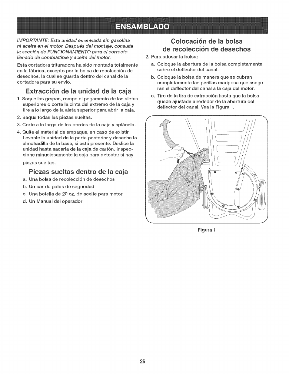 Ensamblad | Craftsman 247.776360 User Manual | Page 26 / 40