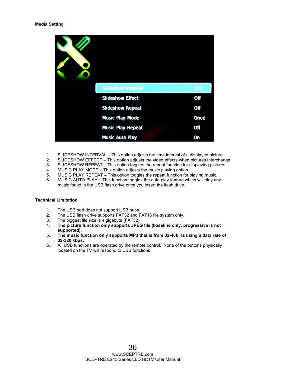 Sceptre E245BD-FHDU User Manual | Page 36 / 57