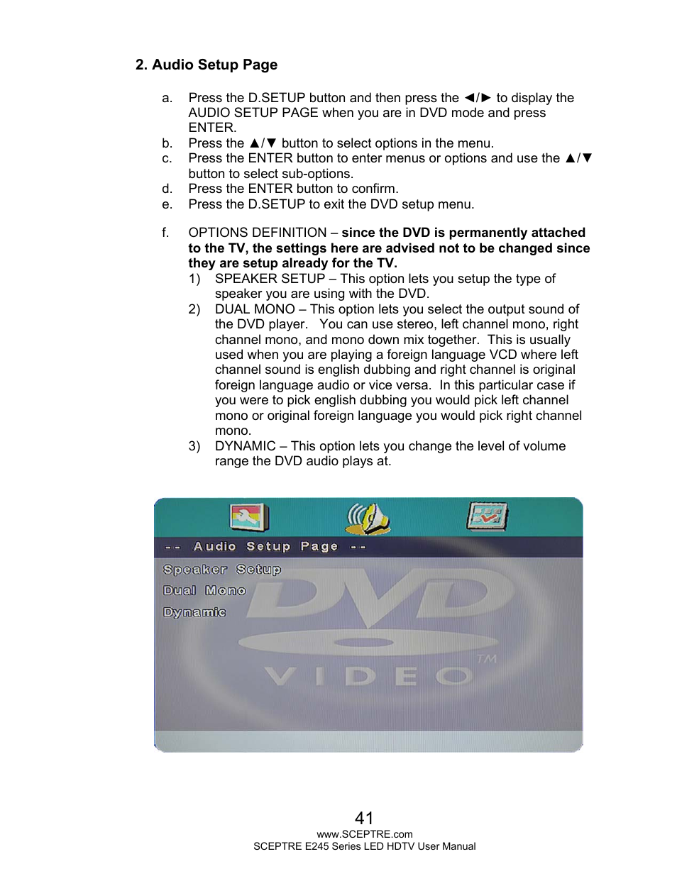 Sceptre E245BD-FHDU User Manual | Page 41 / 57