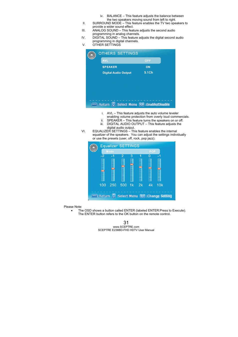 Sceptre E246BD-FHD User Manual | Page 31 / 61