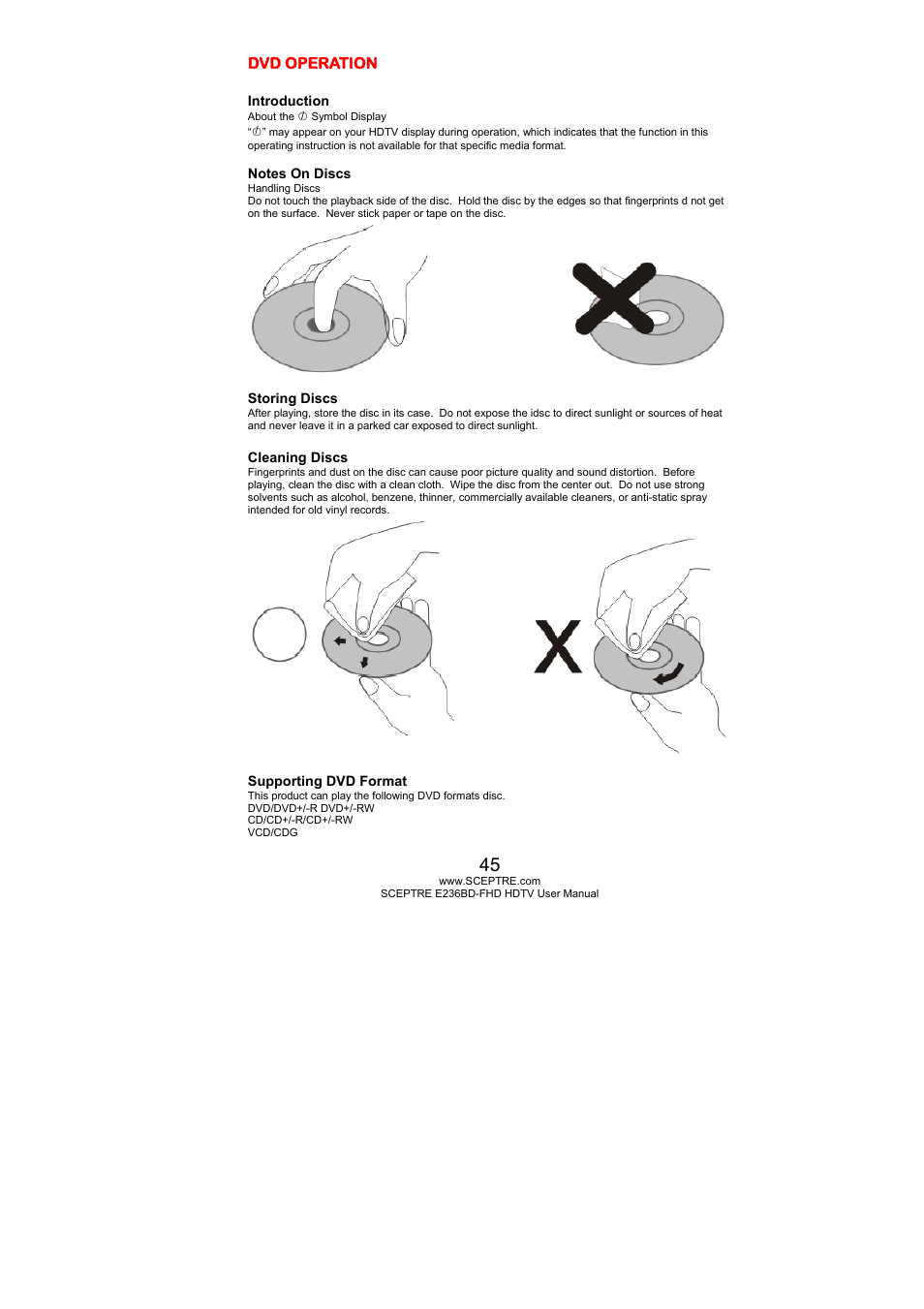 Sceptre E246BD-FHD User Manual | Page 45 / 61