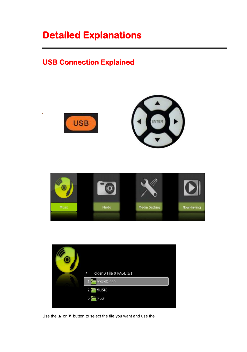 Detailed explanations, Usb connection explained | Sceptre E325BD-HDC User Manual | Page 37 / 59