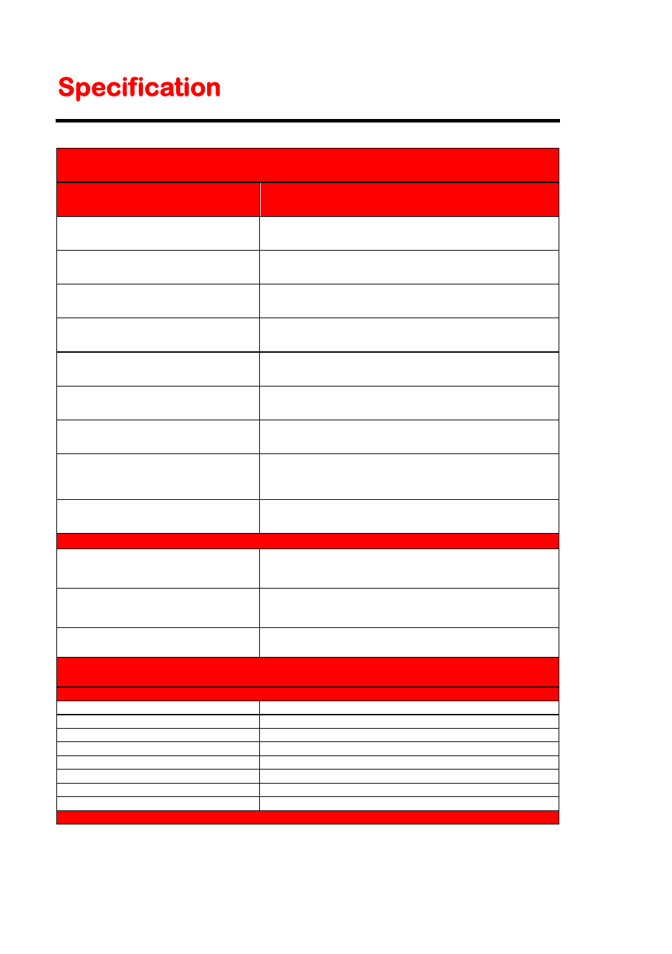Specification | Sceptre E325BD-HDC User Manual | Page 54 / 59