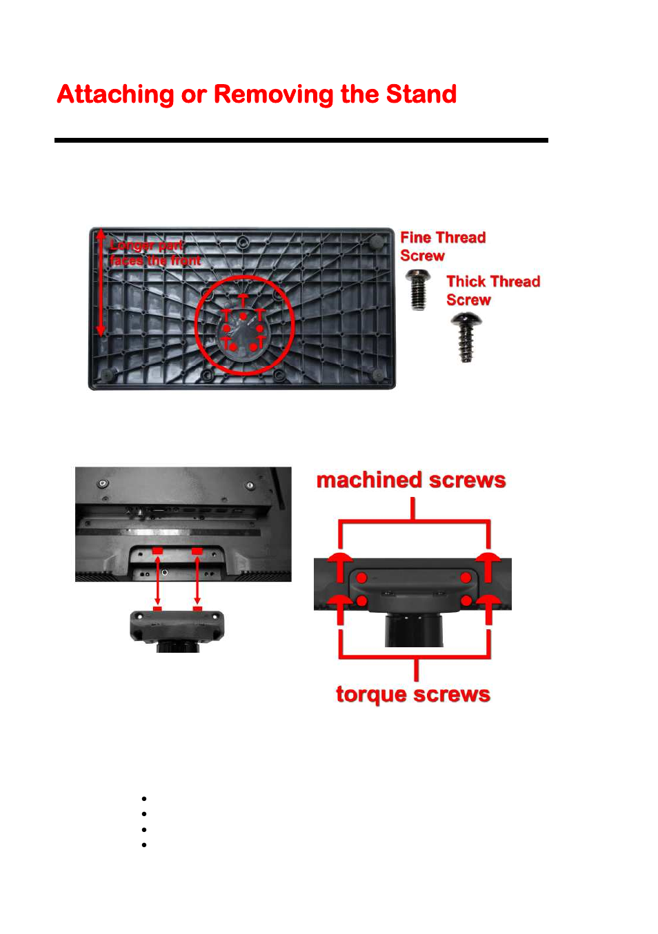 Attaching or removing the stand | Sceptre E325BD-HDC User Manual | Page 8 / 59