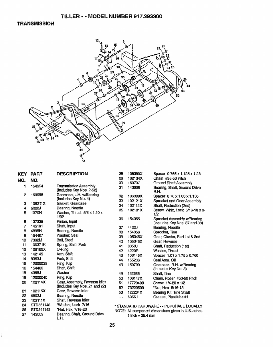 Transmission | Craftsman 917.293300 User Manual | Page 25 / 36