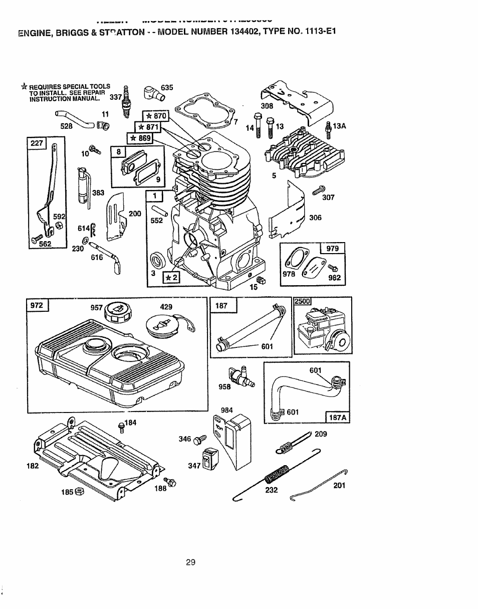 Engine, briggs, C:i\ 11 | Craftsman 917.293300 User Manual | Page 29 / 36