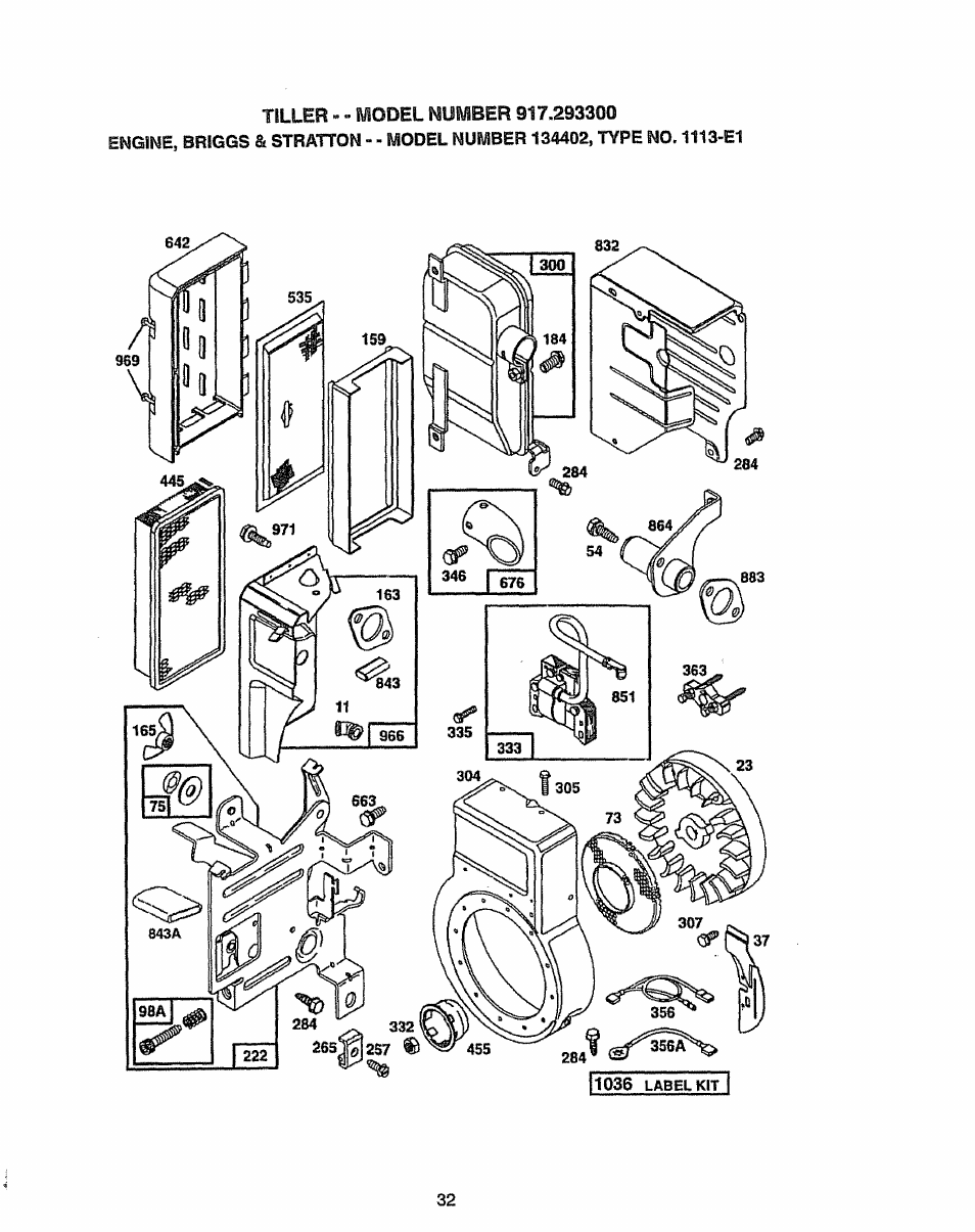 Craftsman 917.293300 User Manual | Page 32 / 36