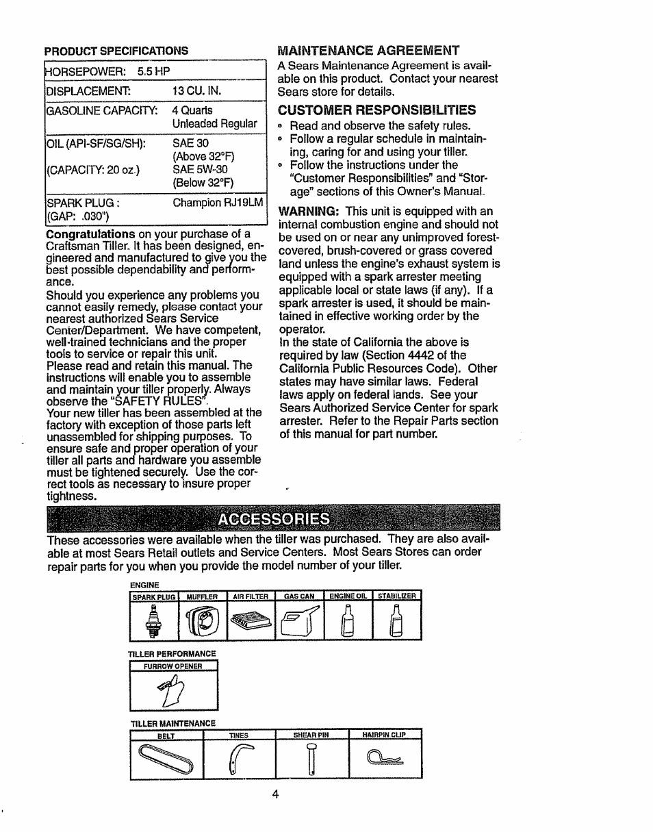 1 t® ct к и | Craftsman 917.293300 User Manual | Page 4 / 36