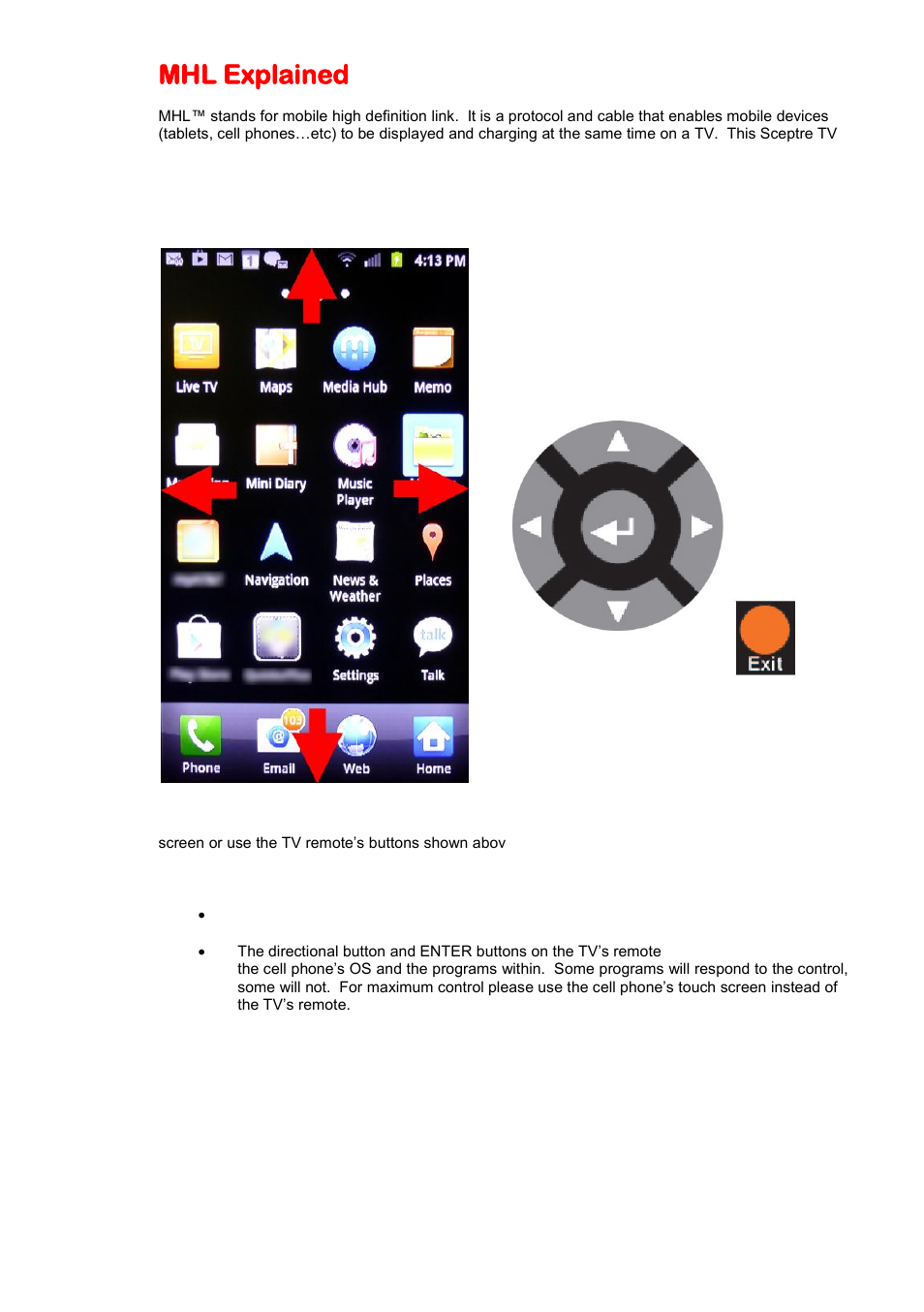 Mhl explained | Sceptre E325-E328BV User Manual | Page 39 / 54