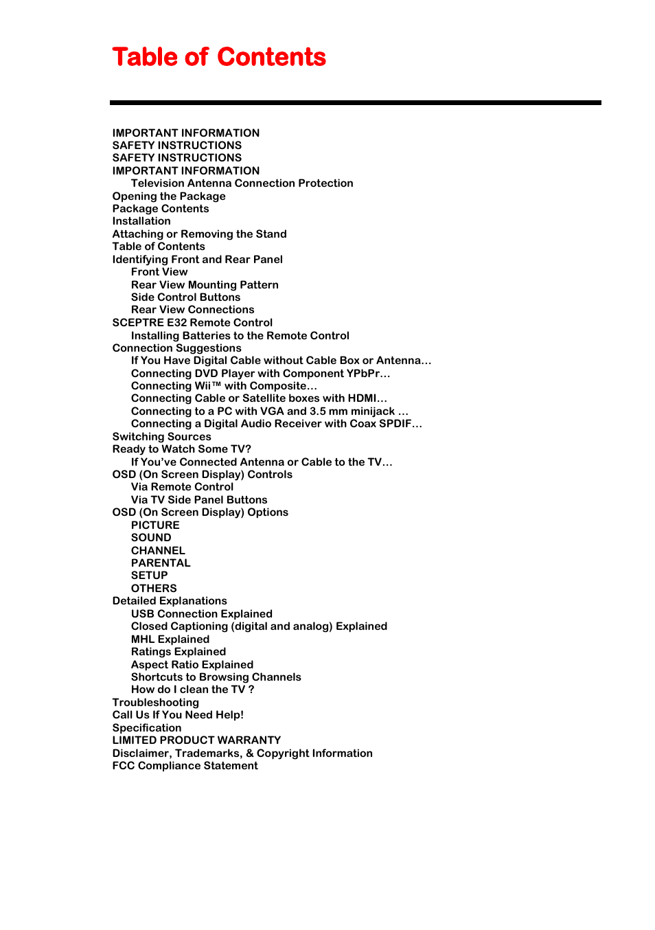 Sceptre E325-E328BV User Manual | Page 9 / 54