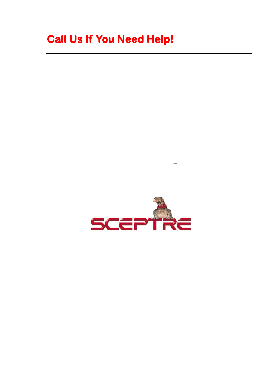 Call us if you need help | Sceptre E328BD-HDC User Manual | Page 53 / 59