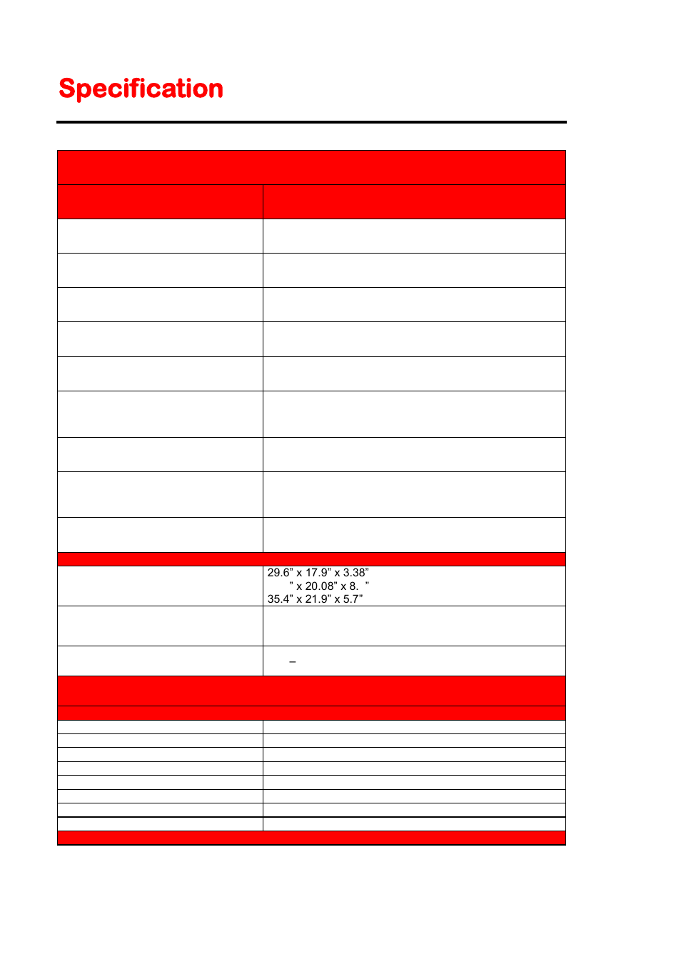Specification | Sceptre E328BD-HDC User Manual | Page 54 / 59