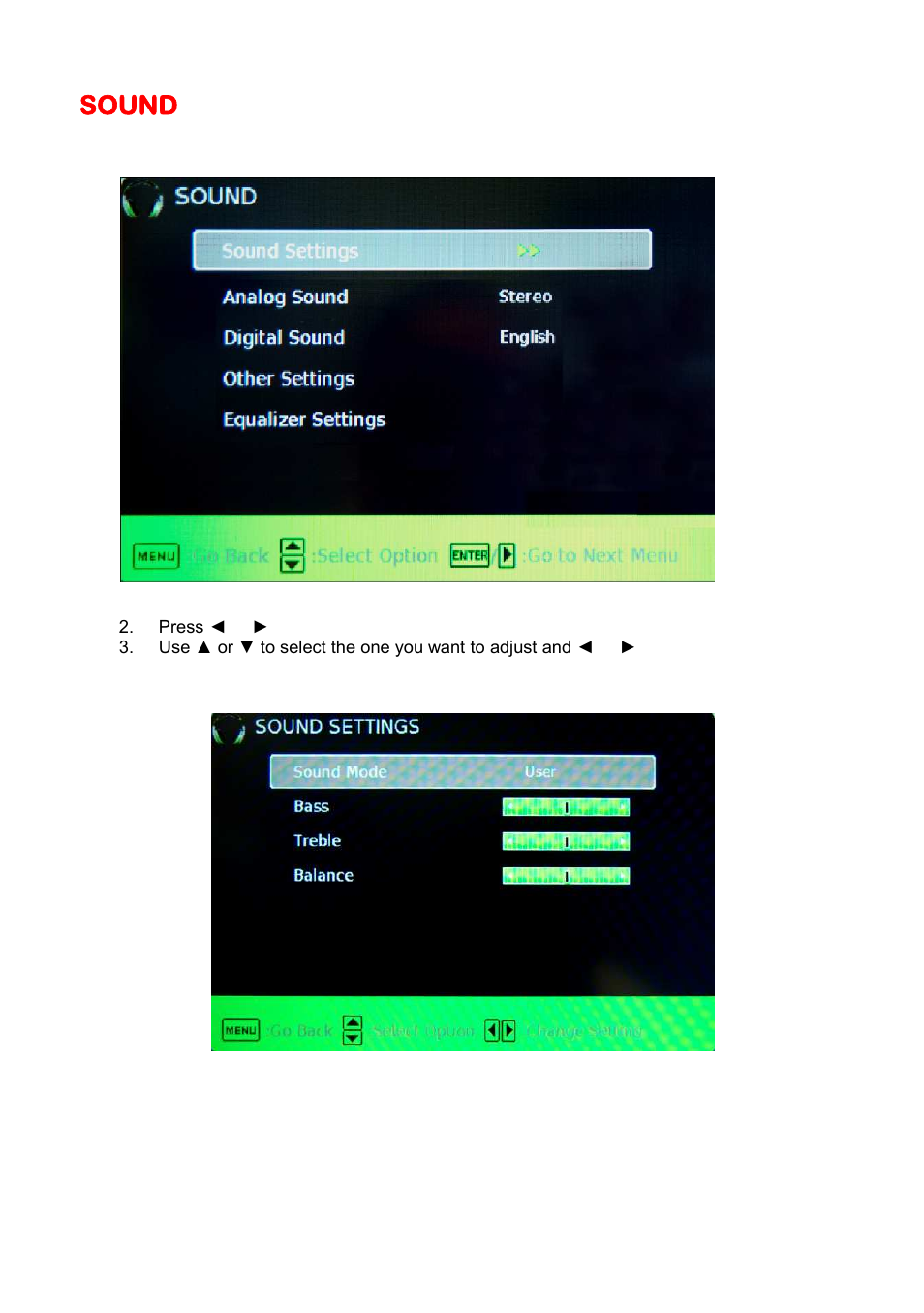 Sound | Sceptre X405BV-FHDR User Manual | Page 30 / 54