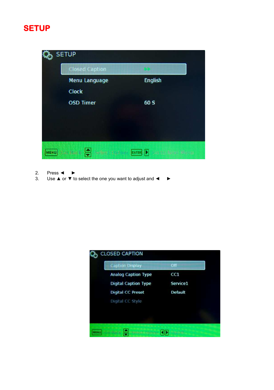 Setup | Sceptre X405BV-FHDR User Manual | Page 34 / 54