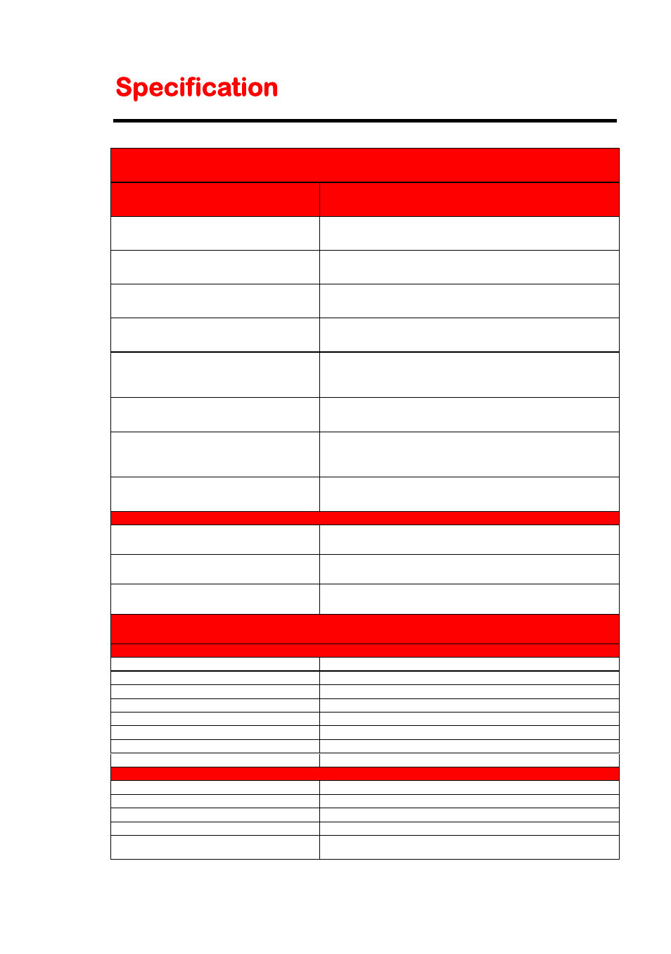 Specification | Sceptre X405BV-FHDR User Manual | Page 49 / 54