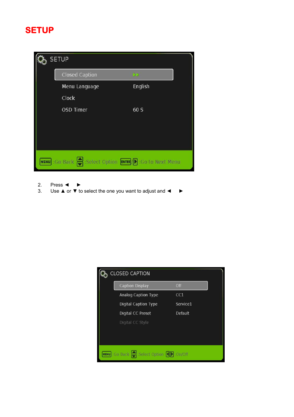 Setup | Sceptre X505BV-FMDR User Manual | Page 34 / 58