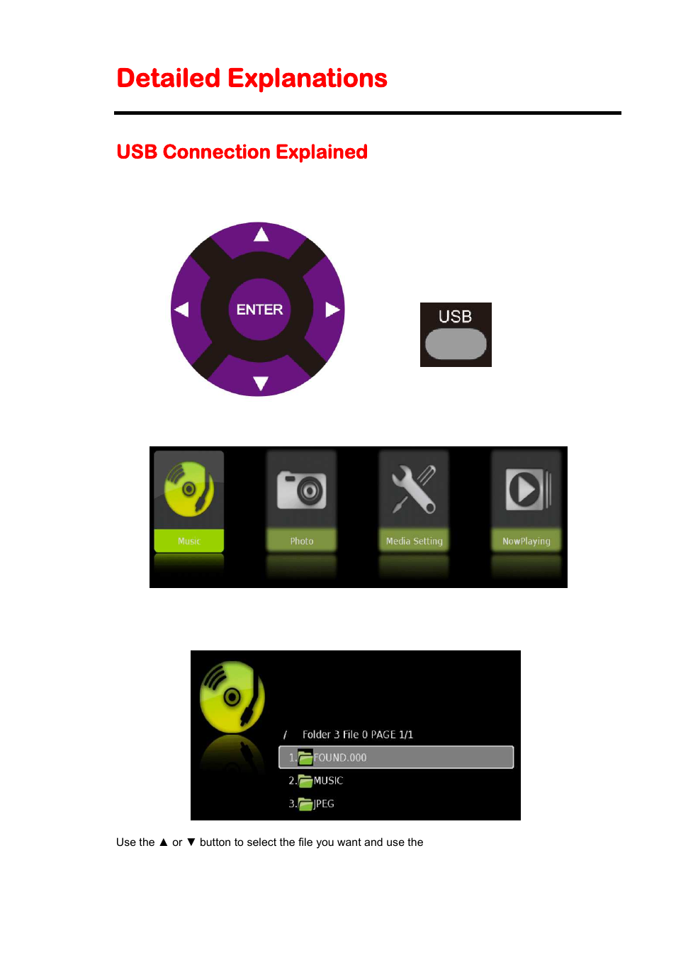 Detailed explanations, Usb connection explained | Sceptre X505BV-FMDR User Manual | Page 37 / 58