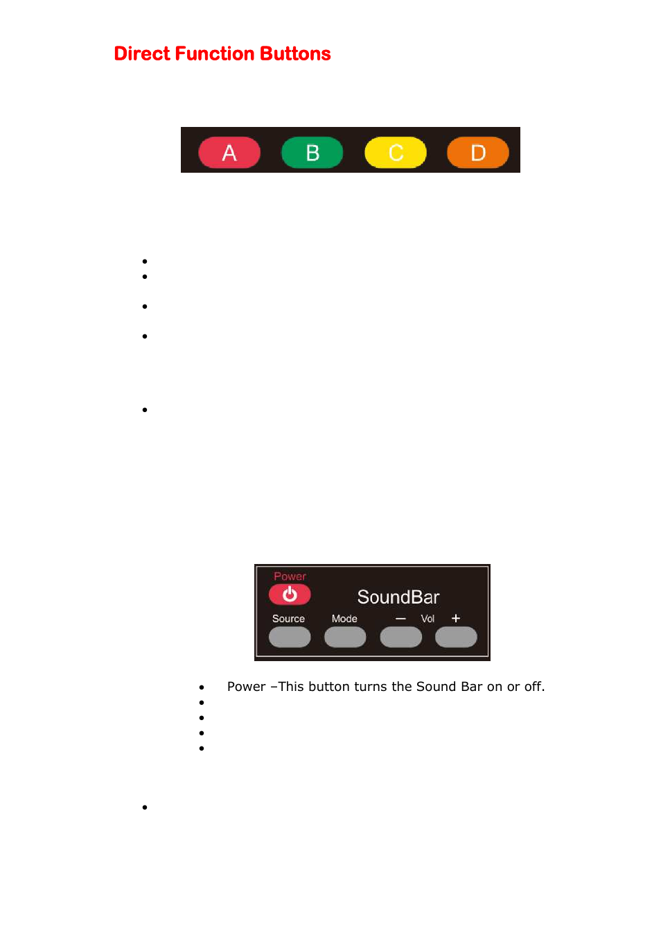 Direct function buttons | Sceptre X505BV-FMDR User Manual | Page 41 / 58