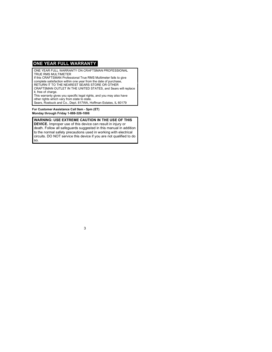 Craftsman 81079 User Manual | Page 3 / 26