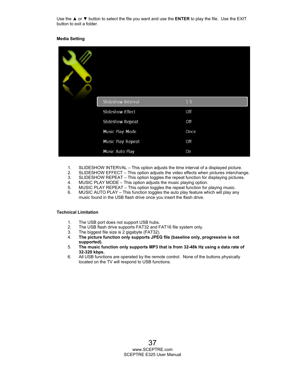 Sceptre E325LD-HDR User Manual | Page 37 / 58