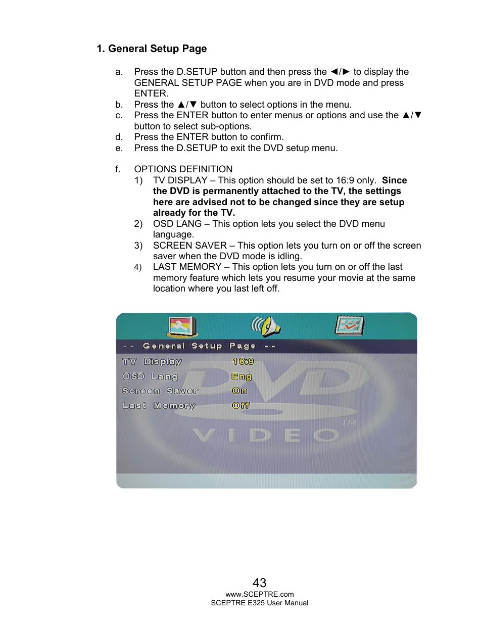 Sceptre E325LD-HDR User Manual | Page 43 / 58