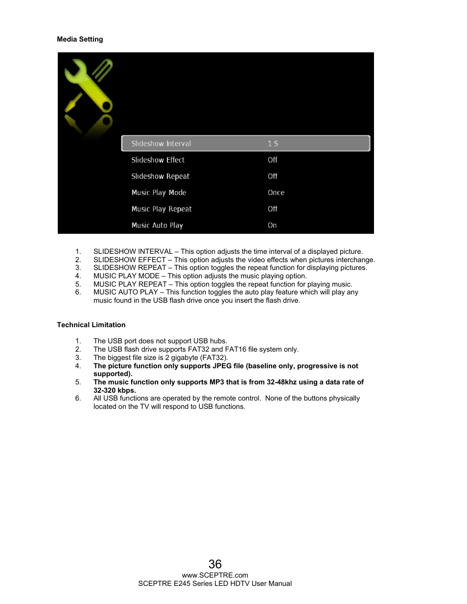 Sceptre E245WV-FHDR User Manual | Page 36 / 51