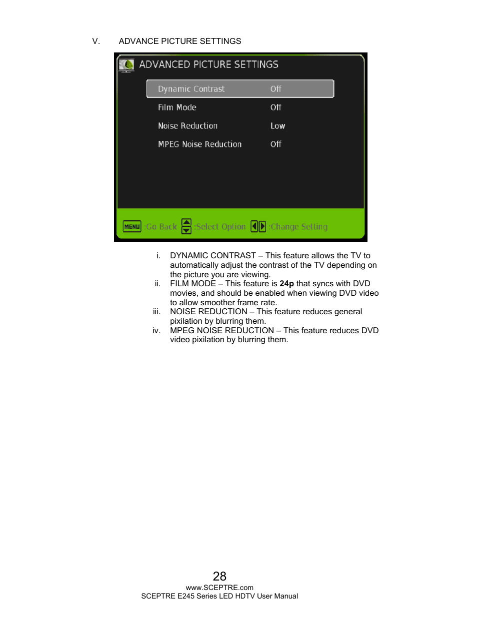 Sceptre E245PD-FHDR User Manual | Page 28 / 58