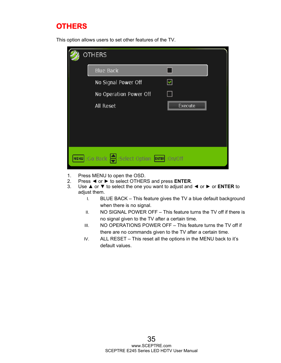 Others | Sceptre E245PD-FHDR User Manual | Page 35 / 58