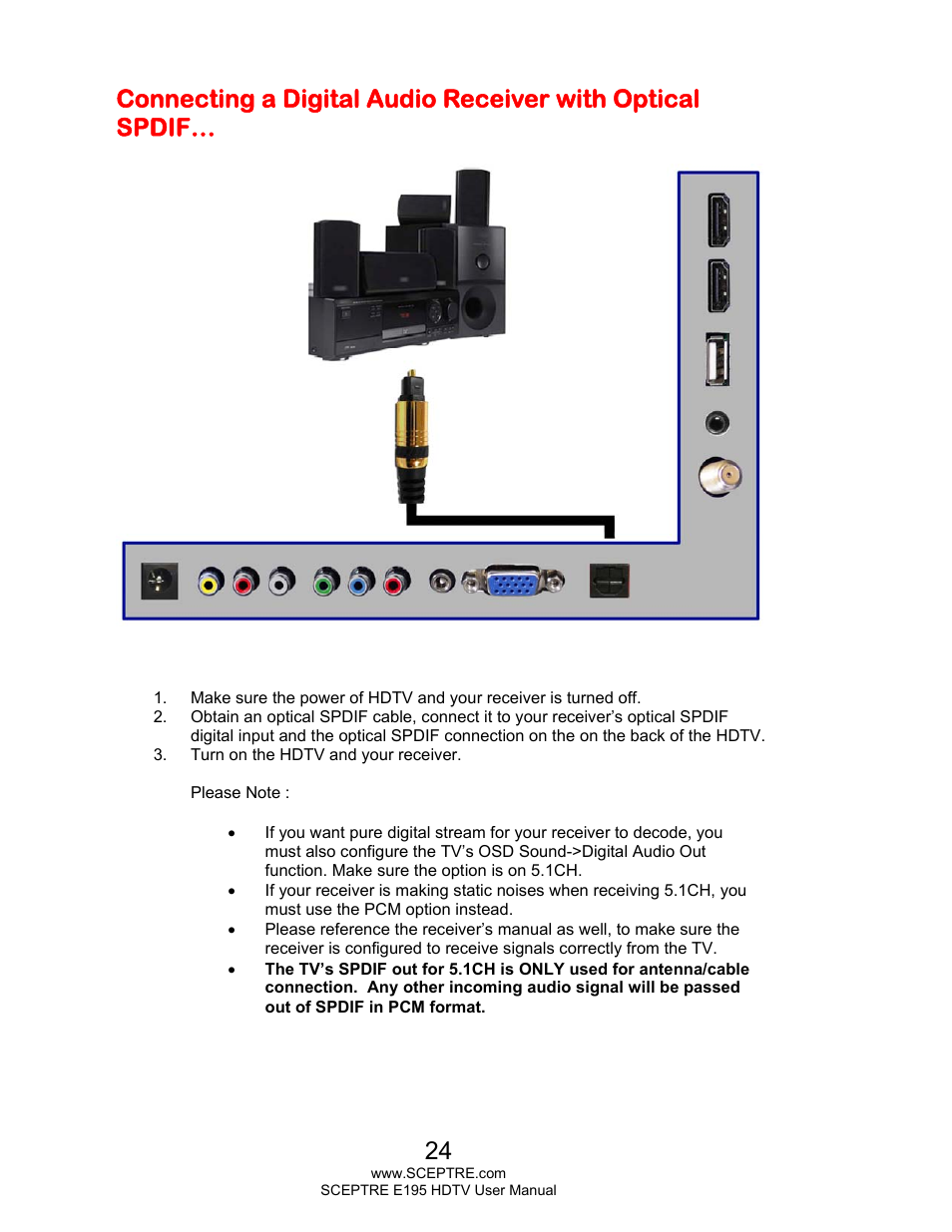 Sceptre E195BD-SMQR User Manual | Page 24 / 65