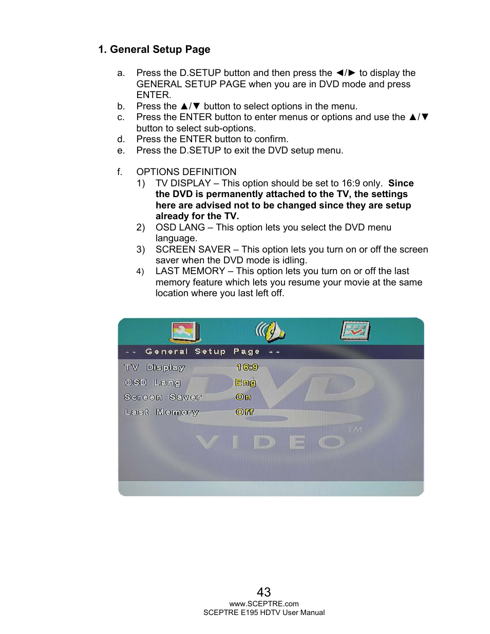 Sceptre E195BD-SMQR User Manual | Page 43 / 65