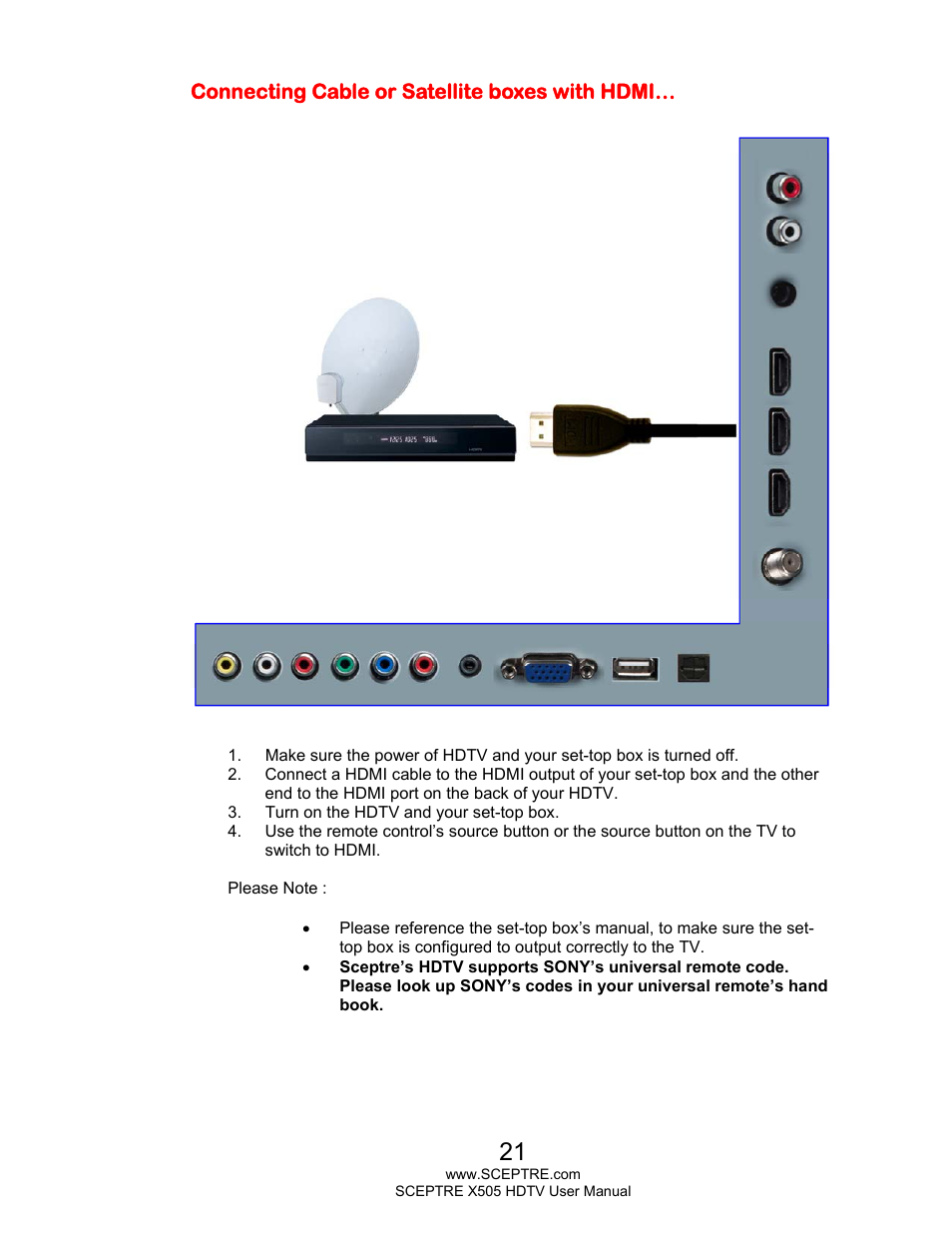 Sceptre E505BV-FMQR User Manual | Page 21 / 58