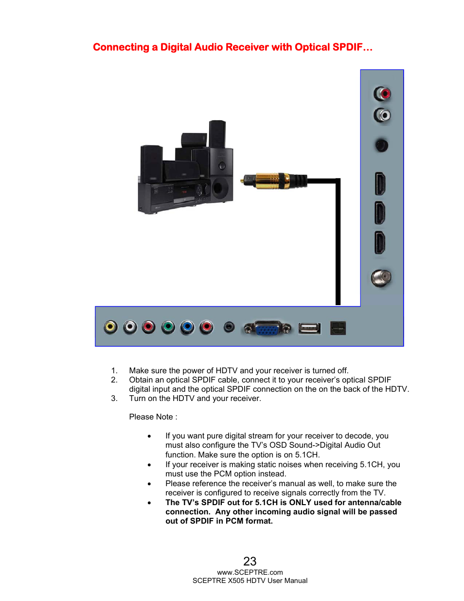 Sceptre E505BV-FMQR User Manual | Page 23 / 58