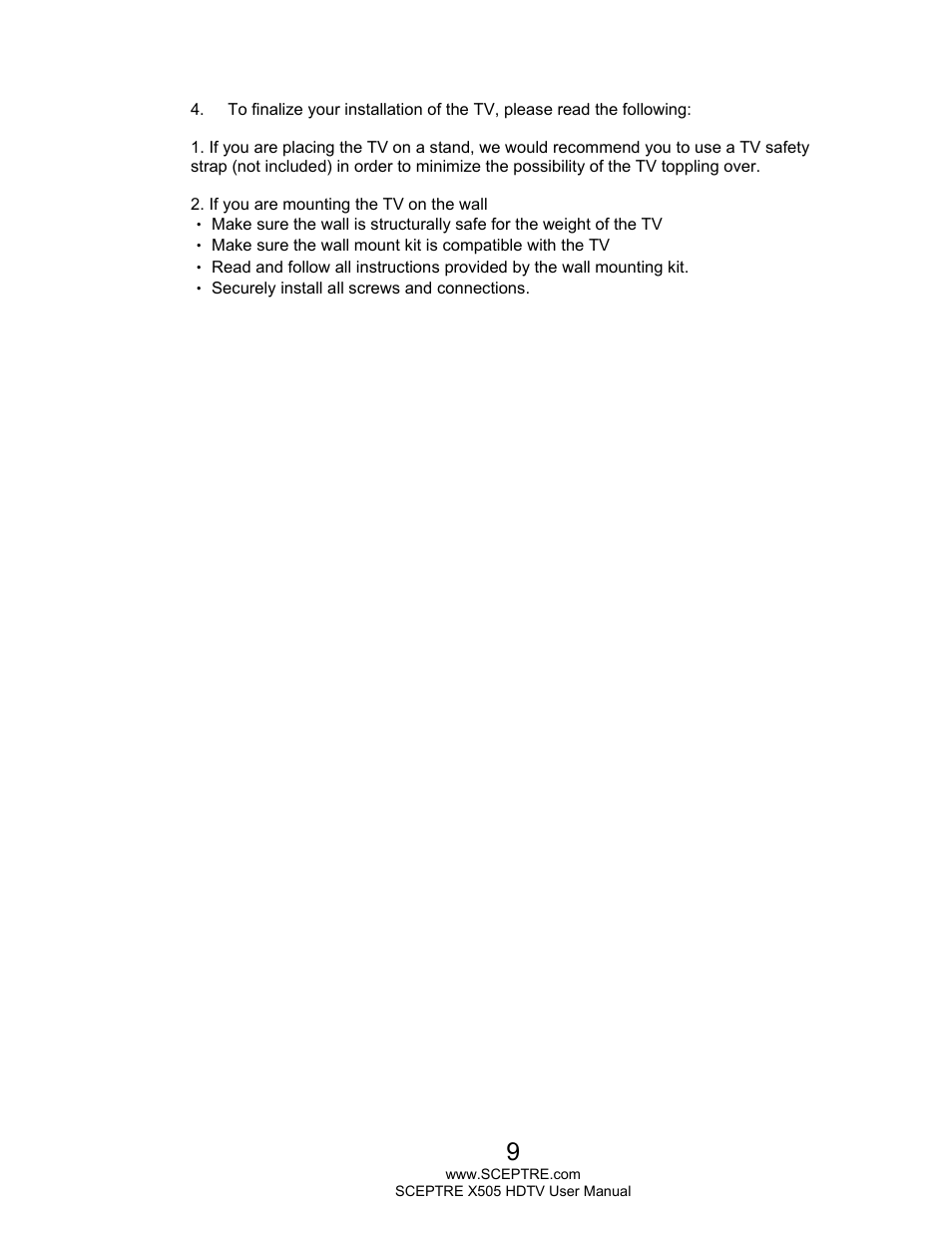 Sceptre E505BV-FMQR User Manual | Page 9 / 58