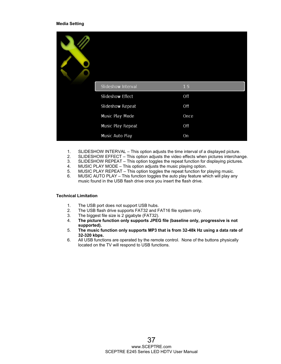 Sceptre E245BD-FHDR User Manual | Page 37 / 58