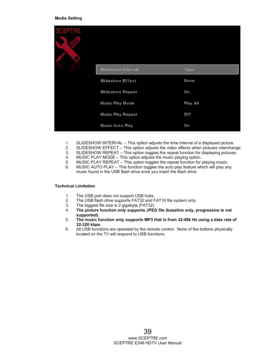 Sceptre E248BD-FMQR User Manual | Page 39 / 65