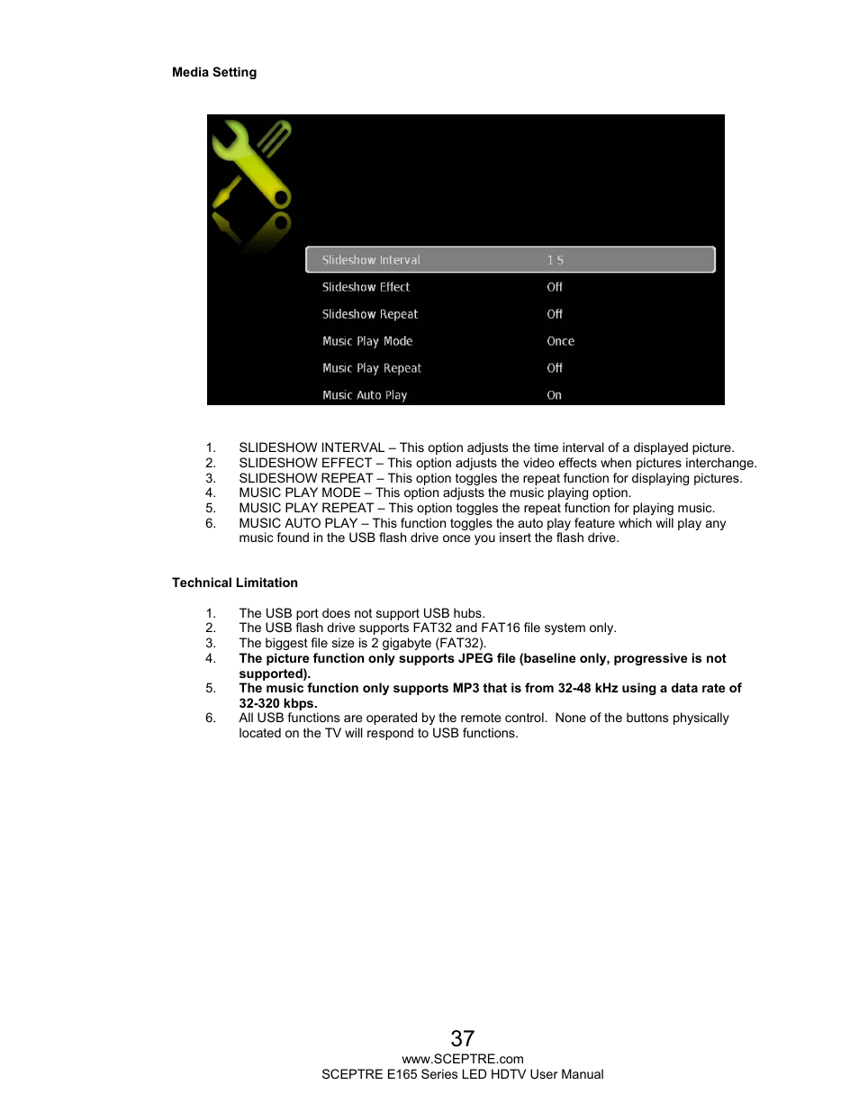 Sceptre E165BD-HD User Manual | Page 37 / 58