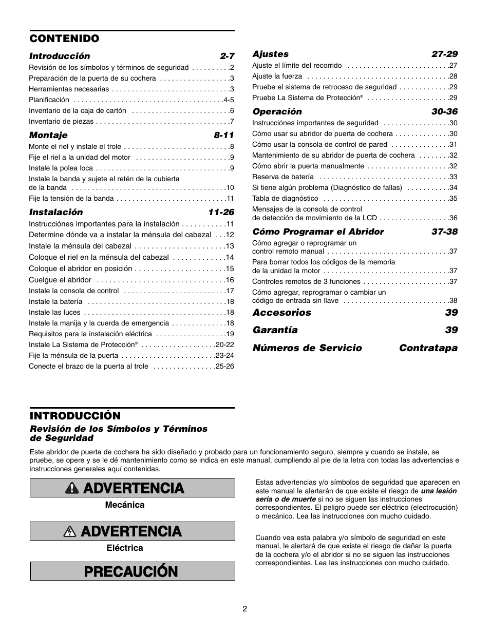 Spanish | Craftsman 315 SERIES 139.53939D User Manual | Page 42 / 80