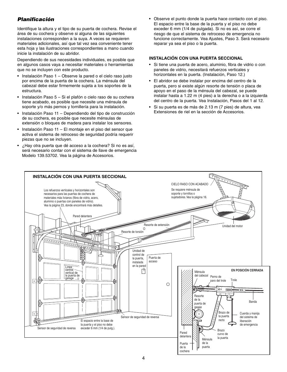 Planificación | Craftsman 315 SERIES 139.53939D User Manual | Page 44 / 80