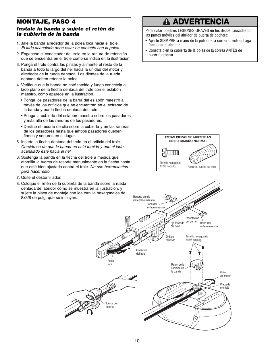 Montaje, paso 4 | Craftsman 315 SERIES 139.53939D User Manual | Page 50 / 80