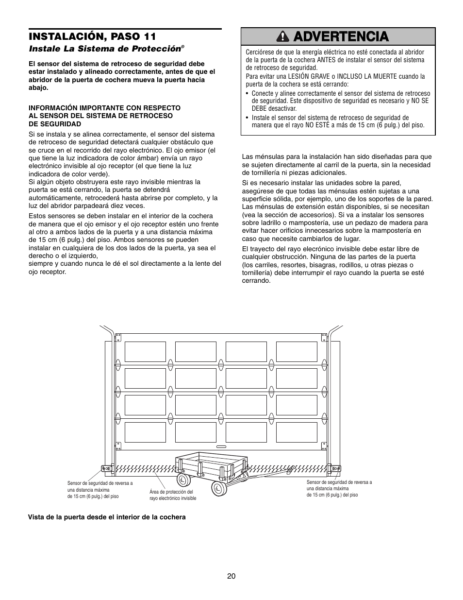 Instalación, paso 11 | Craftsman 315 SERIES 139.53939D User Manual | Page 60 / 80