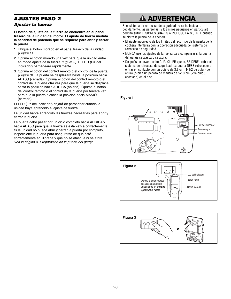 Ajustes paso 2 | Craftsman 315 SERIES 139.53939D User Manual | Page 68 / 80