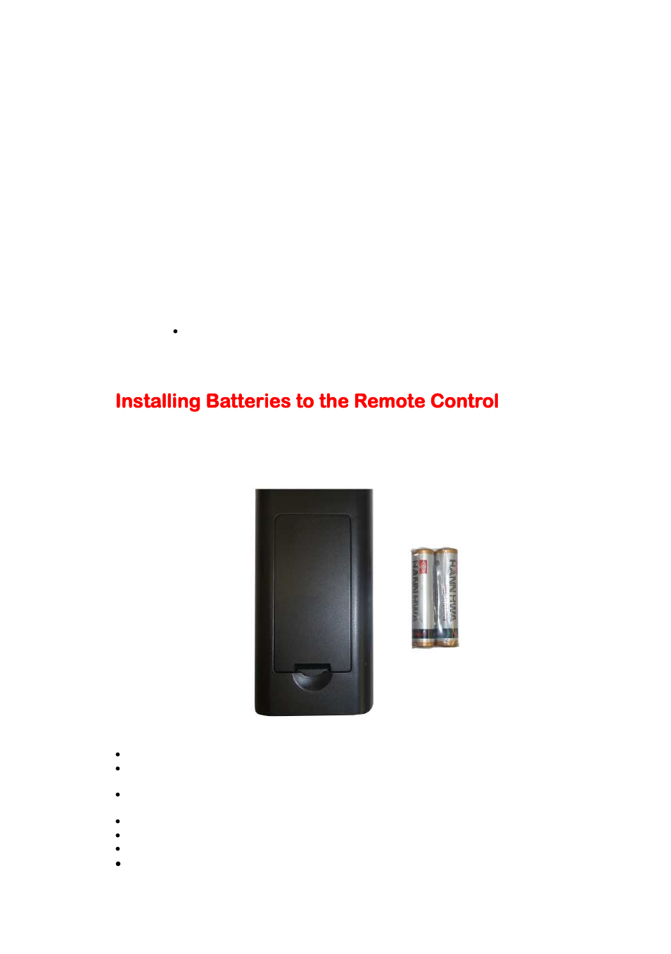 Installing batteries to the remote control | Sceptre E195BD-SHDC User Manual | Page 13 / 56
