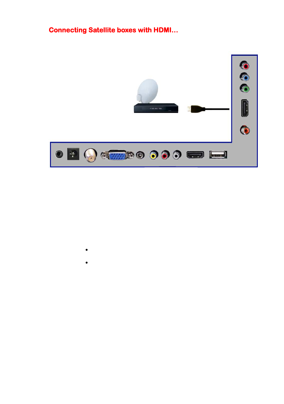 Connecting satellite boxes with hdmi | Sceptre E195BV-SHDE User Manual | Page 19 / 50