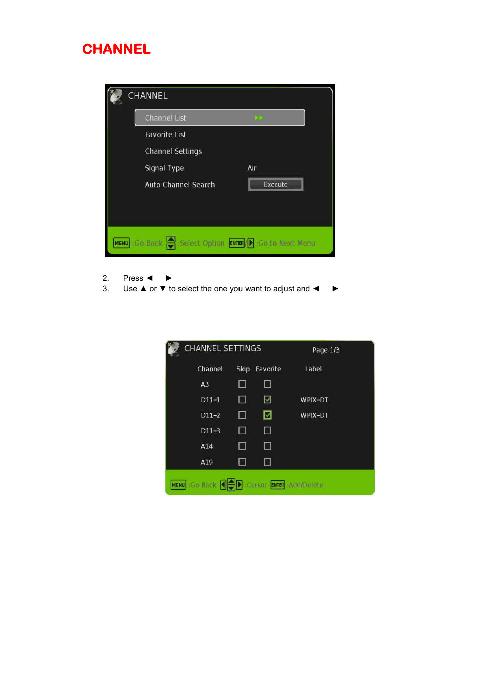 Channel | Sceptre E195BV-SHDE User Manual | Page 29 / 50