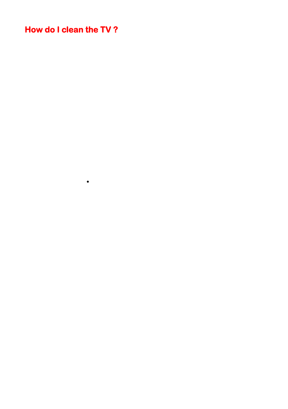 How do i clean the tv | Sceptre E195BV-SHDE User Manual | Page 40 / 50