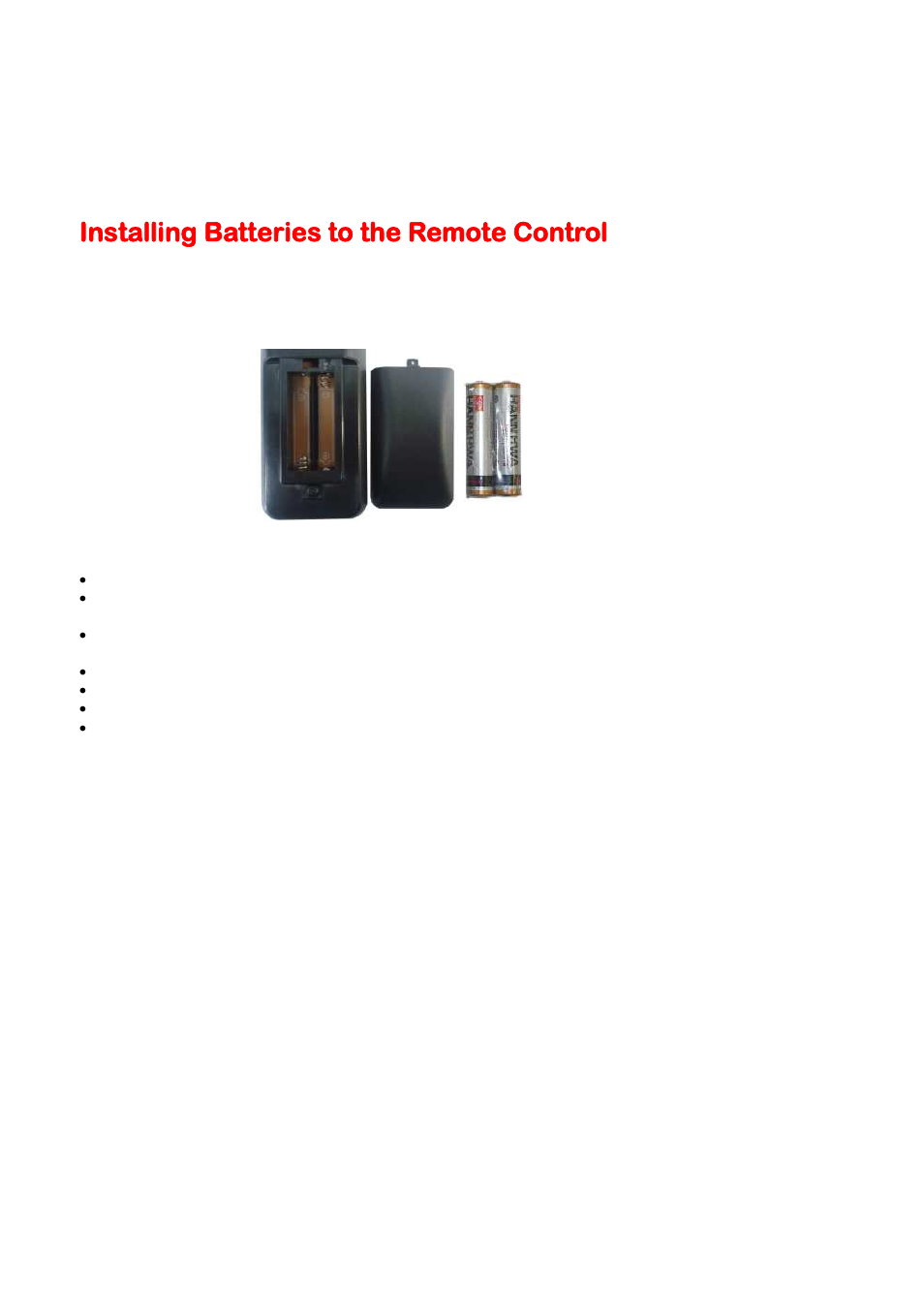 Installing batteries to the remote control | Sceptre E245BV-FHD User Manual | Page 16 / 55