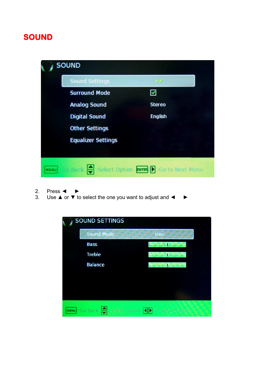 Sound | Sceptre E245BV-FHD User Manual | Page 28 / 55