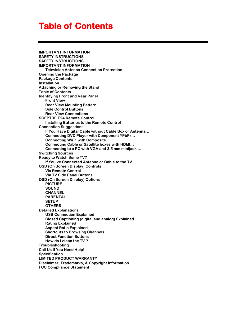 Sceptre E245BV-FHD User Manual | Page 9 / 55