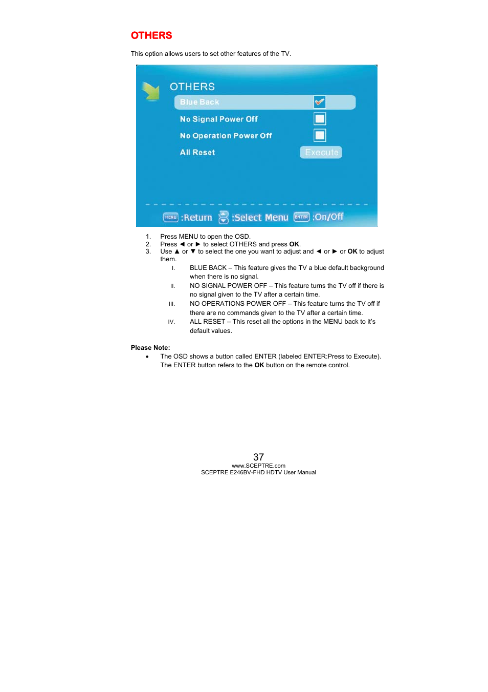 Others | Sceptre E246BV-FHD User Manual | Page 37 / 55