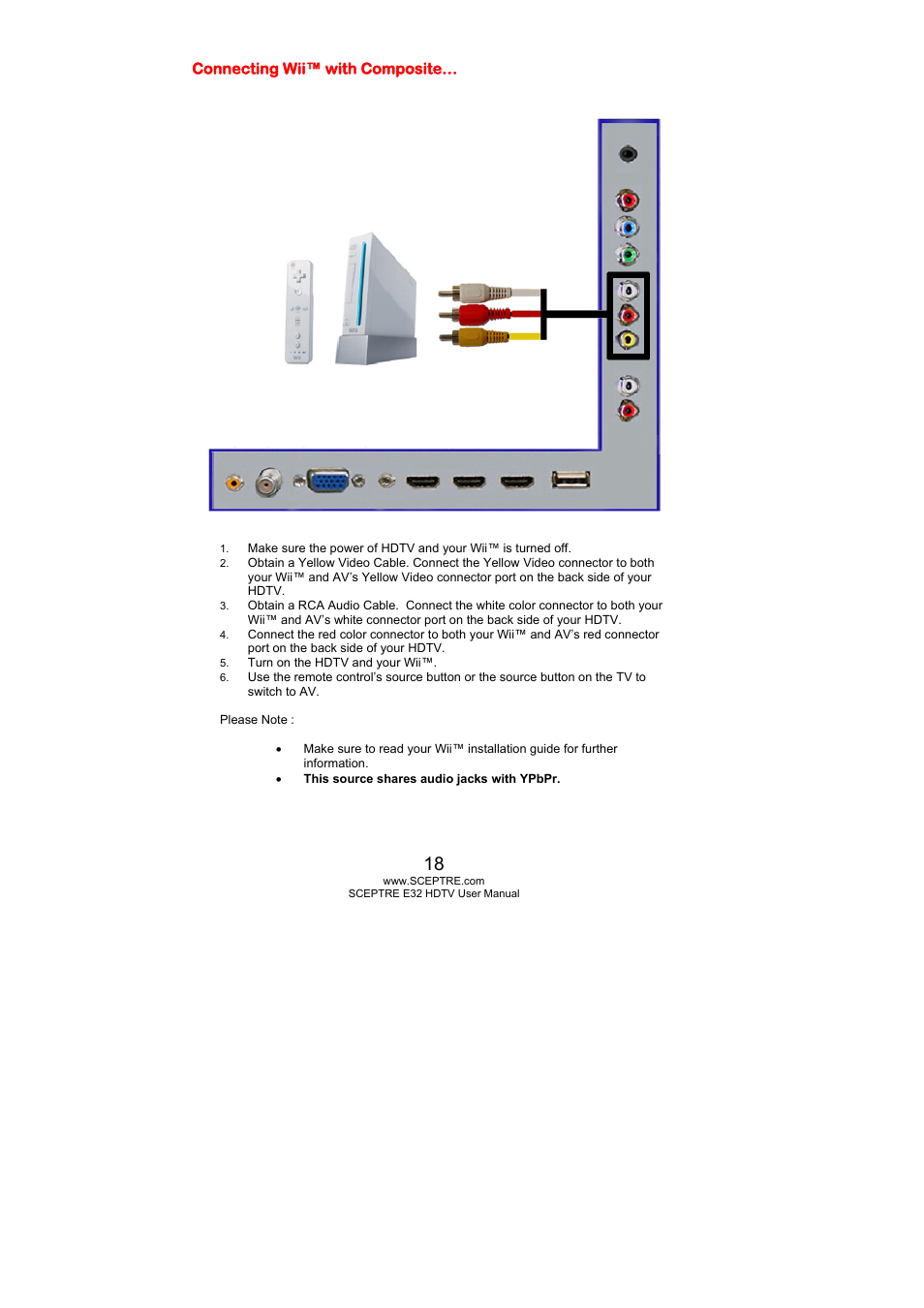 Sceptre E325BD-HD User Manual | Page 18 / 58